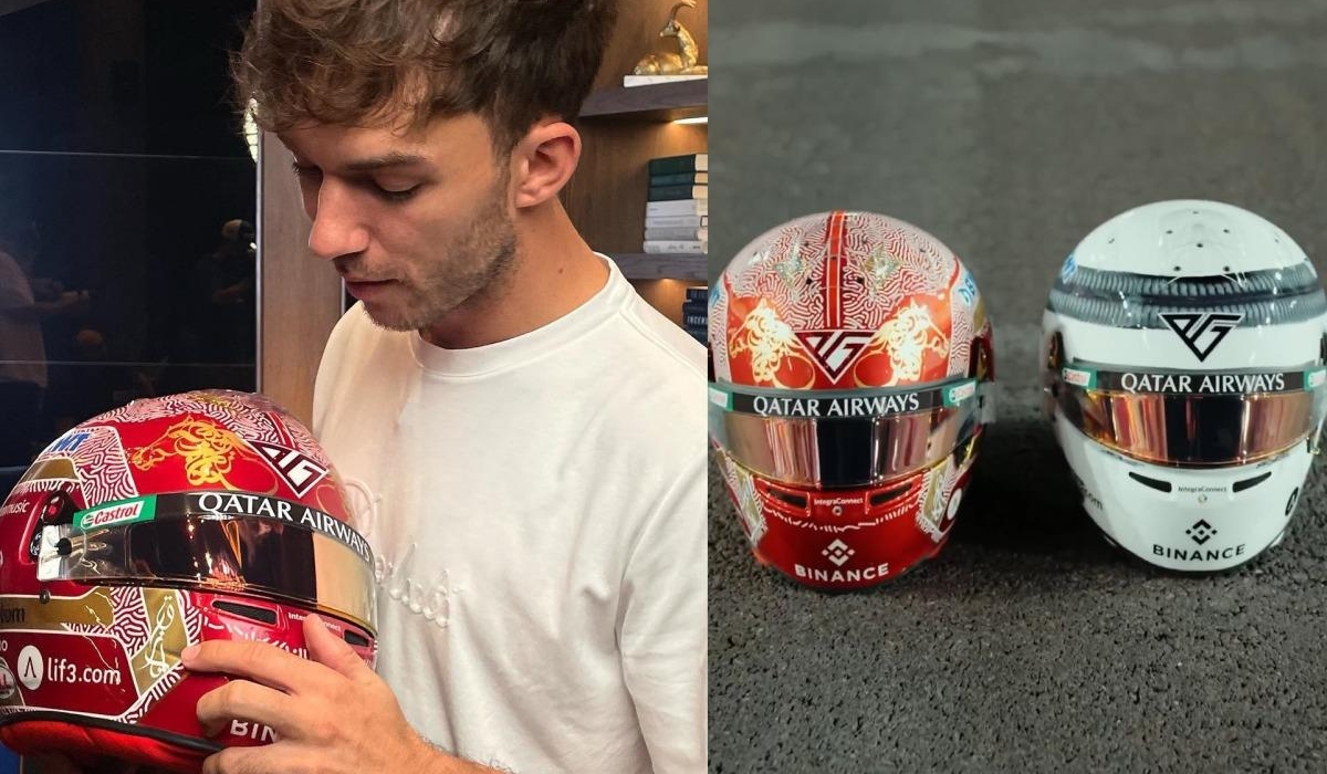Qatar Creates teams up with F1's Pierre Gasly and Qatari artists for custom racing helmets